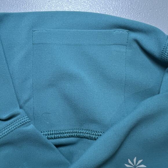 Athleta Transcend Capri Legging Teal‎ Size XS/P Activewear Gym Yoga - Picture 5 of 5